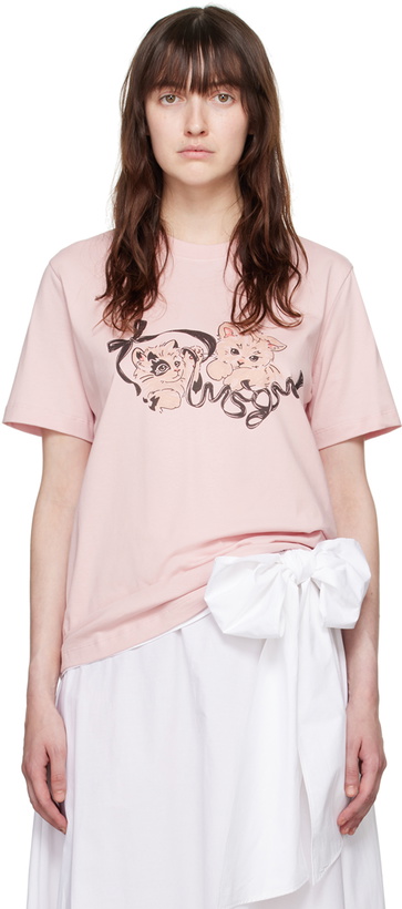 Photo: MSGM Pink Kitten T-Shirt