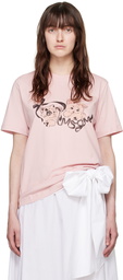 MSGM Pink Kitten T-Shirt