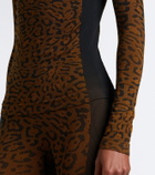 Goldbergh Feline leopard-print ski top