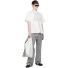 MM6 Maison Margiela Silver Classic Faux-Leather Tote