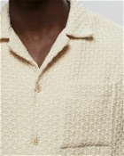 Arte Antwerp Jacquard Croche Shirt Beige - Mens - Shortsleeves