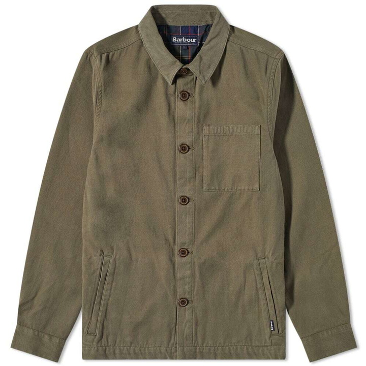 Photo: Barbour Men's Moleskin Overshirt in Olive