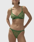 Love Stories Wild Rose Thong Green Womens Panty
