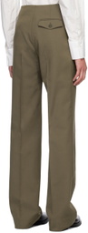 HOPE Khaki Drawn Trousers