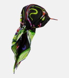 Pucci Printed silk twill cap