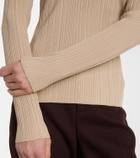 Joseph Chelia ribbed-knit polo sweater