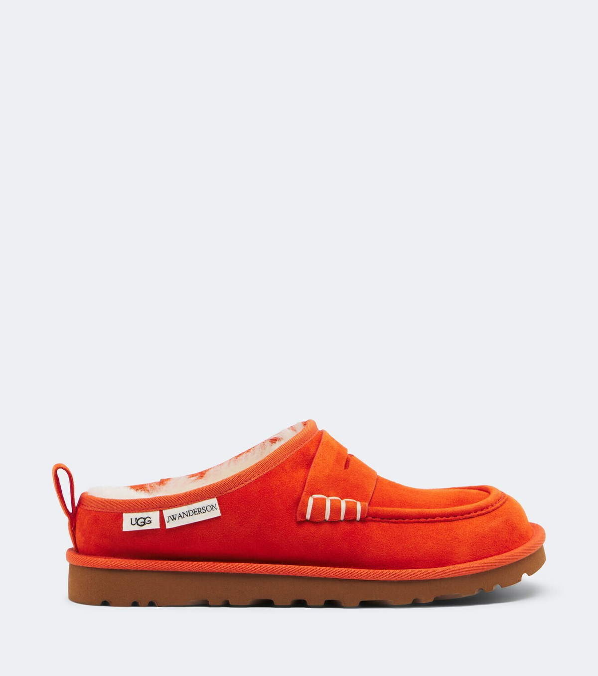 JW Anderson x UGG shearling-lined suede slip-on shoes