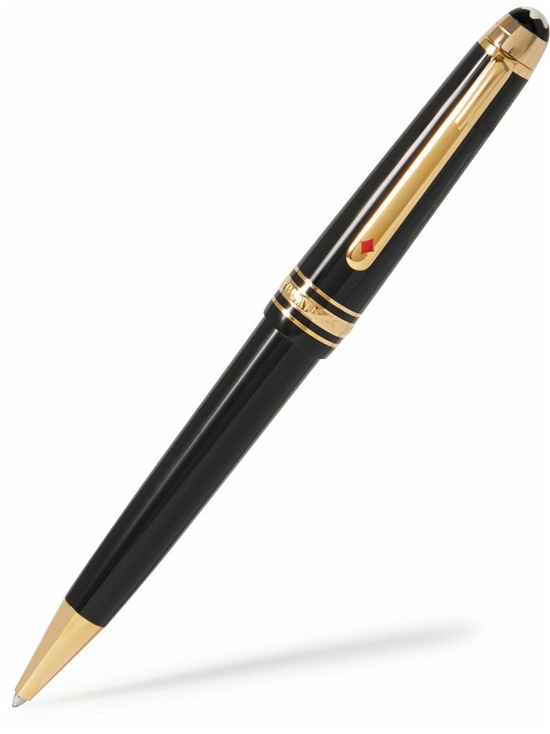 Photo: Montblanc - Meisterstück Around the World in 80 Days Medium Resin and Gold-Plated Ballpoint Pen