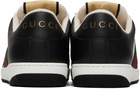 Gucci Black & White Screener Sneakers