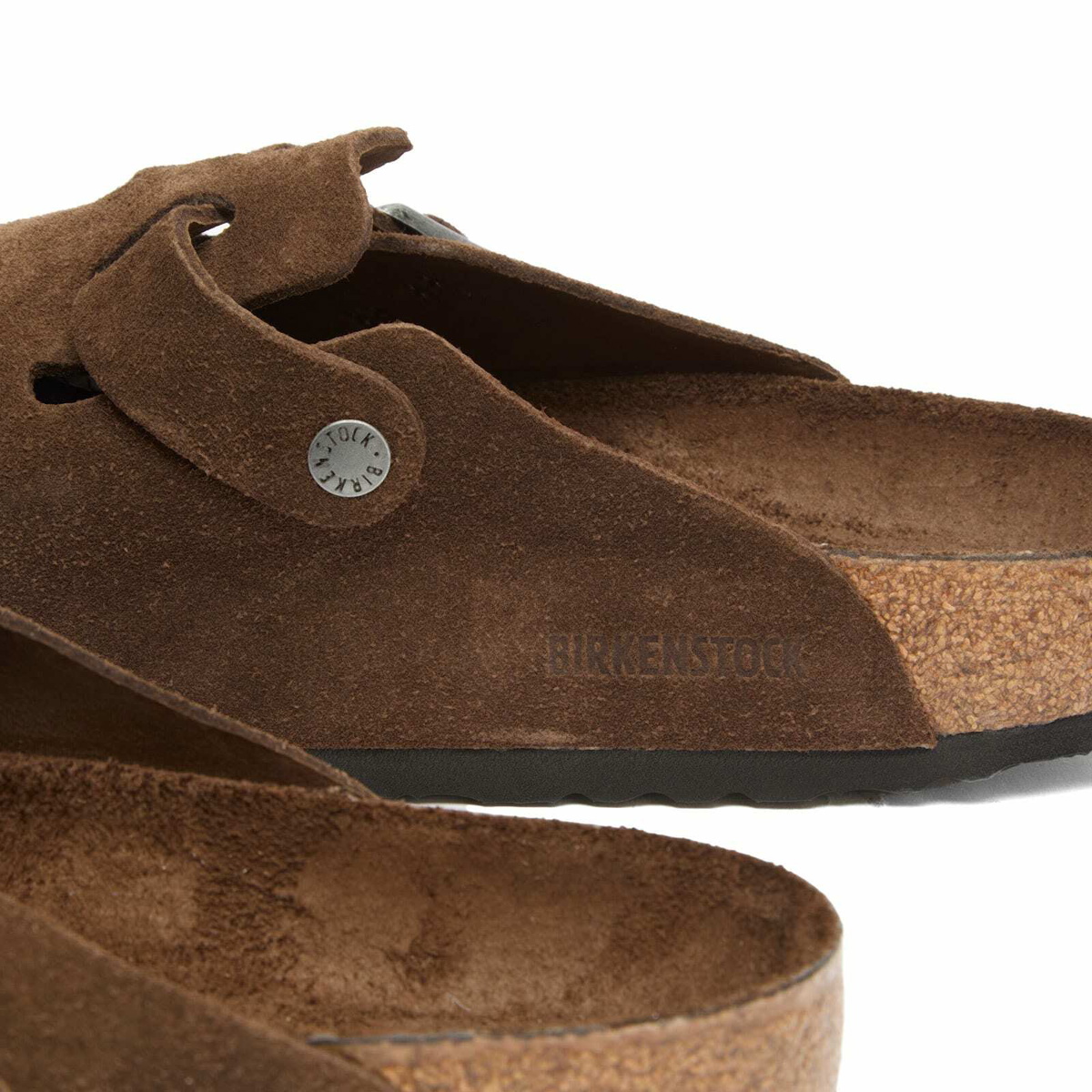 Birkenstock Men's Boston SFB Clog - Carafe Suede