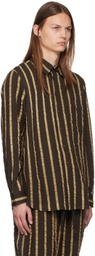 UMA WANG Brown Tab Shirt