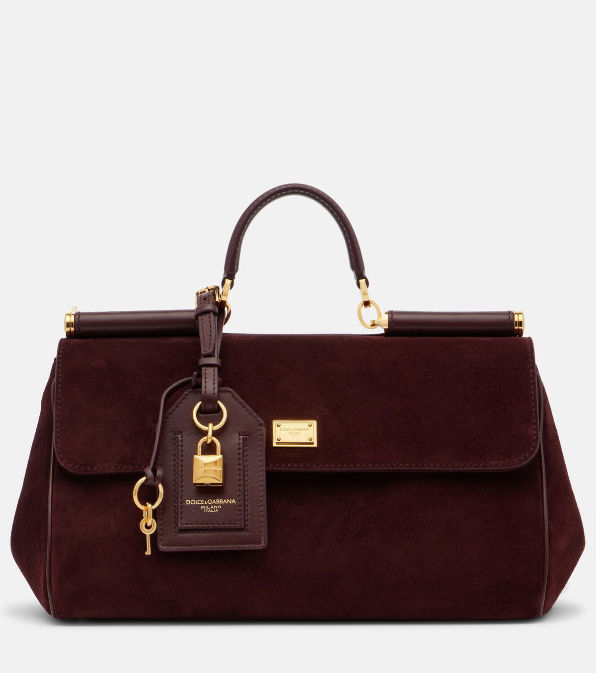 Dolce&Gabbana Sicily Medium suede top-handle bag