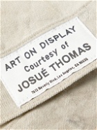 Gallery Dept. - Andy Distressed Printed Denim Jacket - Gray