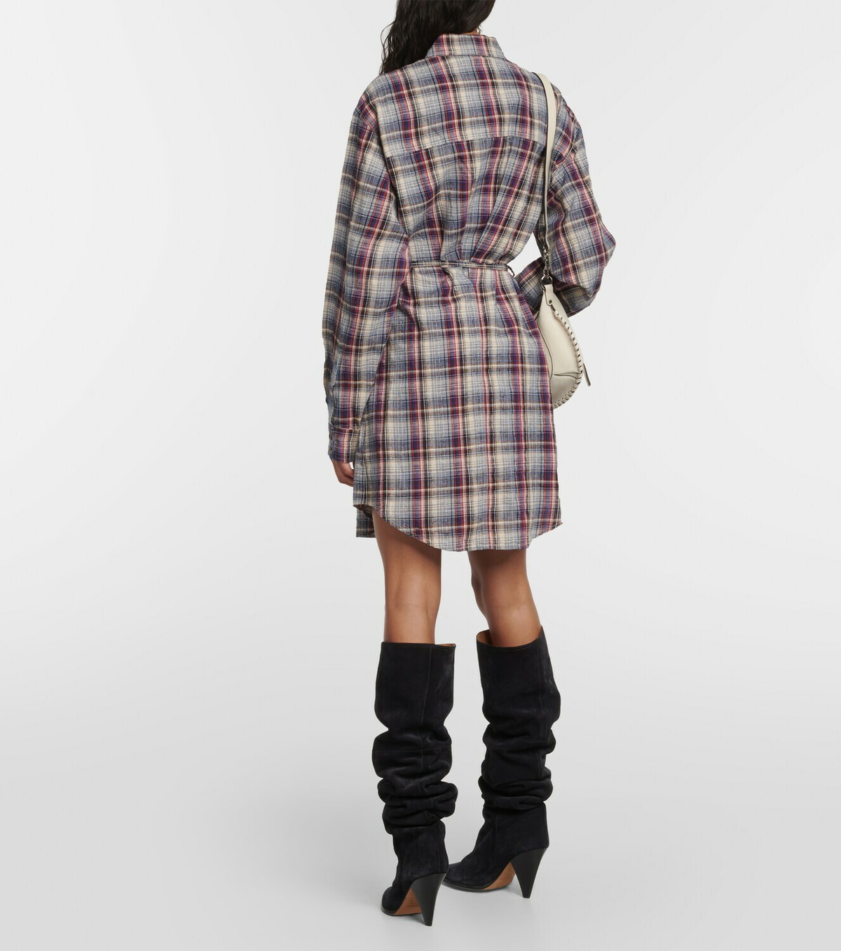 Marant Etoile Checked flannel midi dress Isabel Marant Etoile
