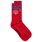 ICECREAM Men's Cones & Bones Sports Sock in Red 