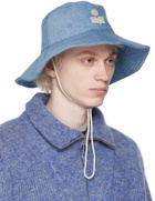 Isabel Marant Blue Delya Denim Hat