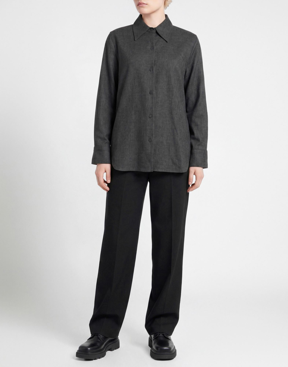 Vince. Womens Shirt in Charcoal