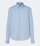 Saint Laurent Striped cotton poplin shirt