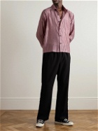 Kartik Research - Metallic Silk-Jacquard Shirt - Purple