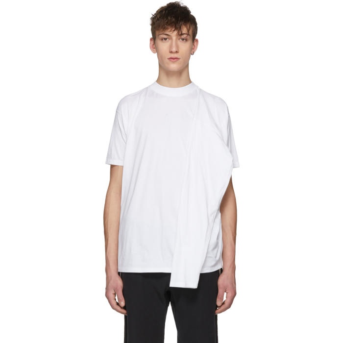 Photo: Y-Project White Four Sleeve T-Shirt 