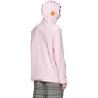 Helmut Lang Reversible Pink Jeremy Deller Light Hoodie