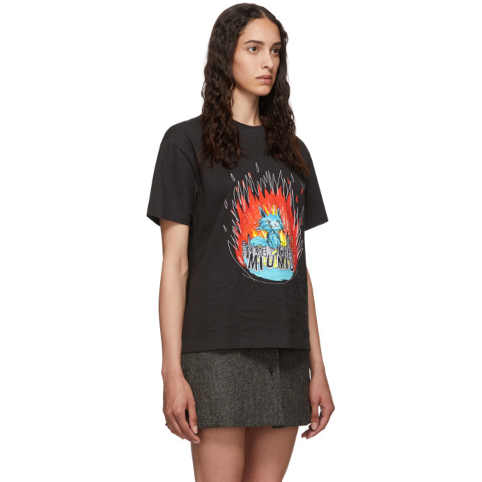 Miu Miu Black Eri Wakiyama Edition Miu Miu Fantasy T-Shirt Miu Miu