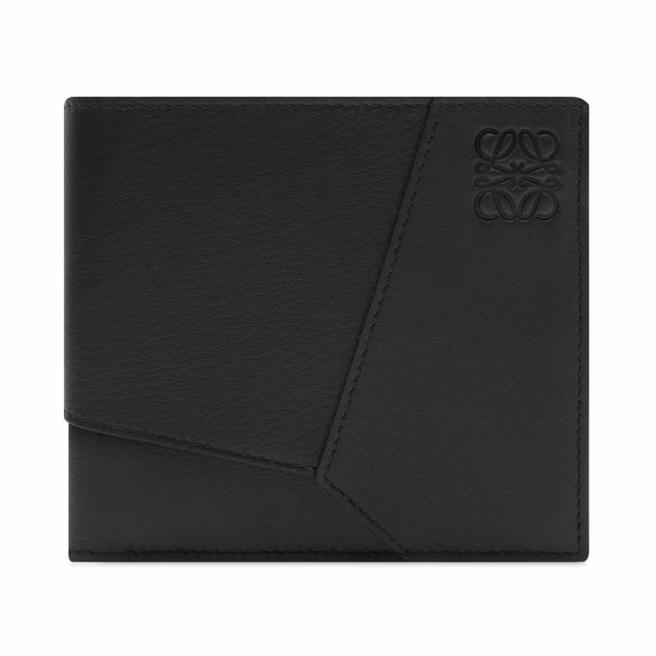 Photo: Loewe Men's Puzzle Edge Bifold Wallet in Black