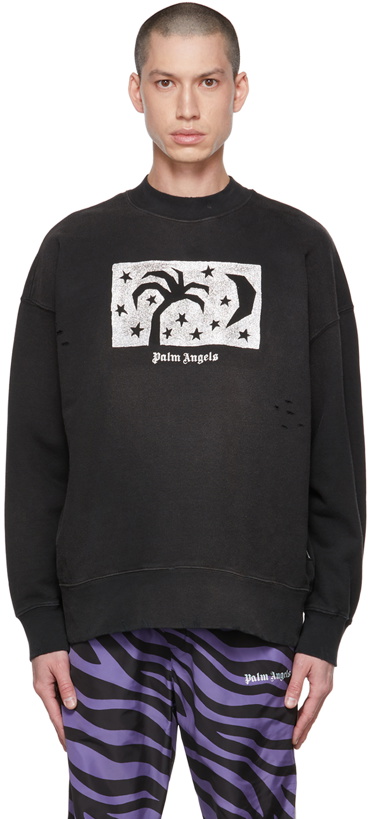 Photo: Palm Angels Black Nightsky Sweatshirt