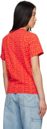 Marc Jacobs Red 'The Monogram Baby Tee' T-Shirt