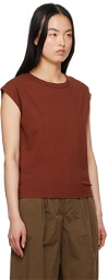 LEMAIRE Red Cap Sleeve T-Shirt