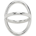 Le Gramme Silver Slick Polished Le 9 Grammes Interlacing Ring