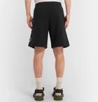 Gucci - Wide-Leg Logo-Print Loopback Cotton-Jersey Drawstring Shorts - Men - Black