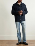 Yves Salomon - Suede Shirt Jacket - Blue