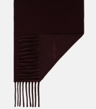 Max Mara Fringed wool scarf