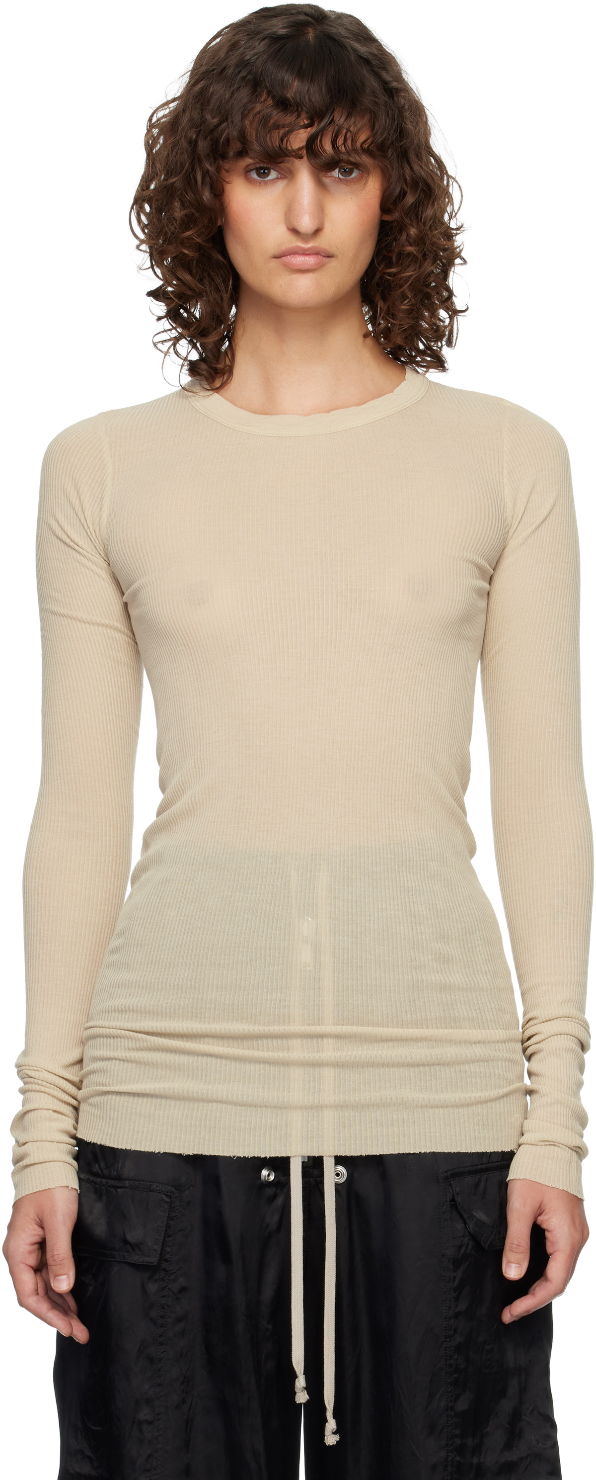 Rick Owens Off-White Temple Rib LS T-shirt