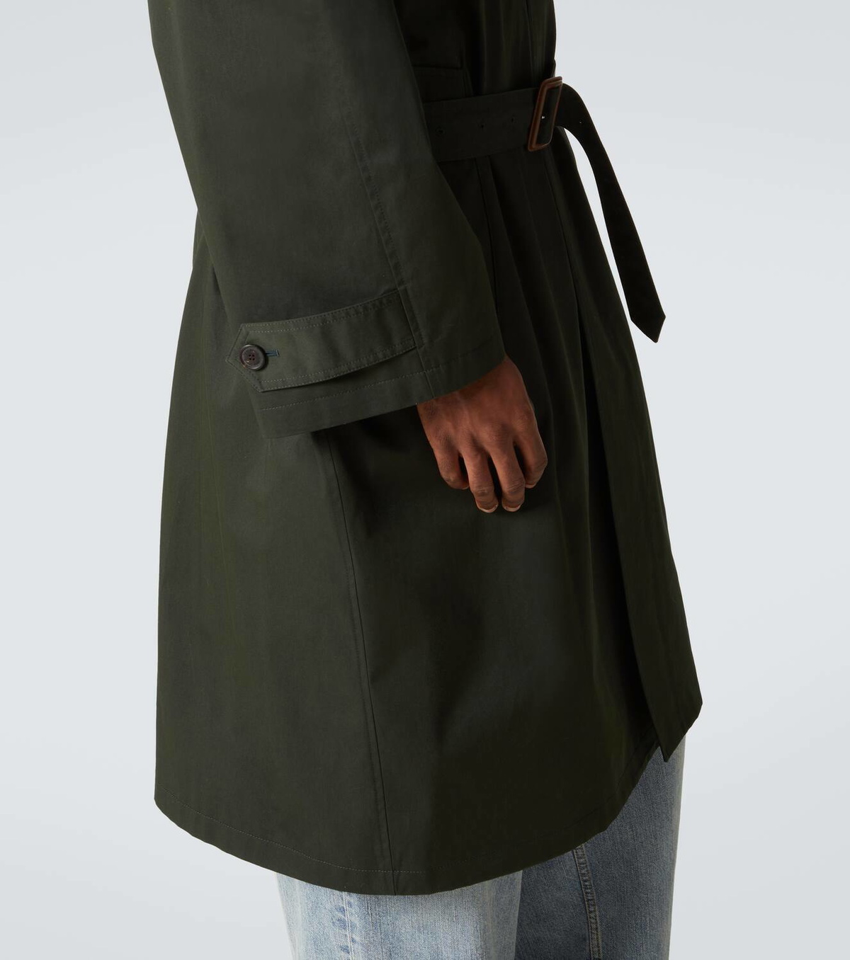 Balenciaga Belted cotton car coat