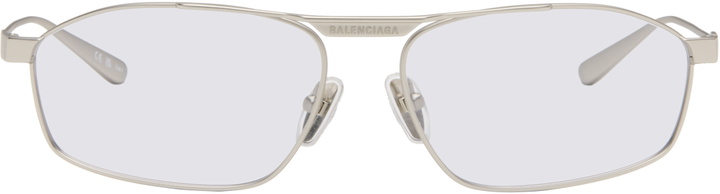 Photo: Balenciaga Silver Tag 3.0 D-Frame Sunglasses