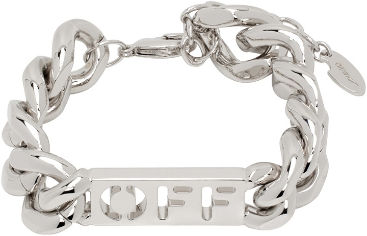 Photo: Off-White Silver 'Off' Chain Bracelet