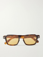TOM FORD - Ezra-02 Square-Frame Tortoiseshell Acetate Sunglasses