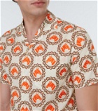Gucci Printed cotton bowling shirt