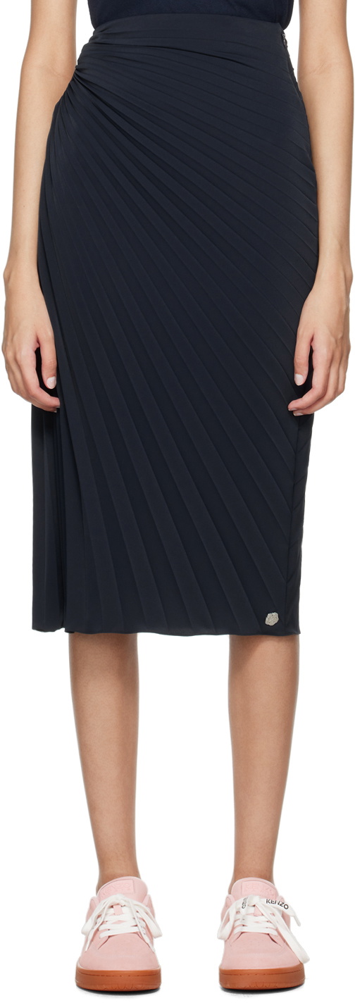 strapless open back dress Kenzo Iridescent Pleated Skirt Ensemble main image 0