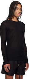 Ann Demeulemeester Black Greg Slim Fit Long Sleeve T-shirt