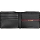 Versace Black & Brown Roomy Leather Bifold Wallet