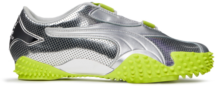 Photo: Ottolinger Silver & Green Puma Edition Mostro Lo Sneakers