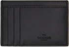 Valentino Garavani Black Small VLTN Card Holder