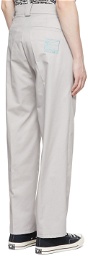 Rassvet Gray Polyester Trousers