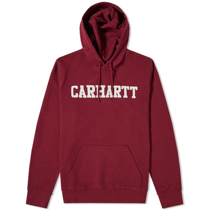 Photo: Carhartt Hooded College Sweat Burgundy