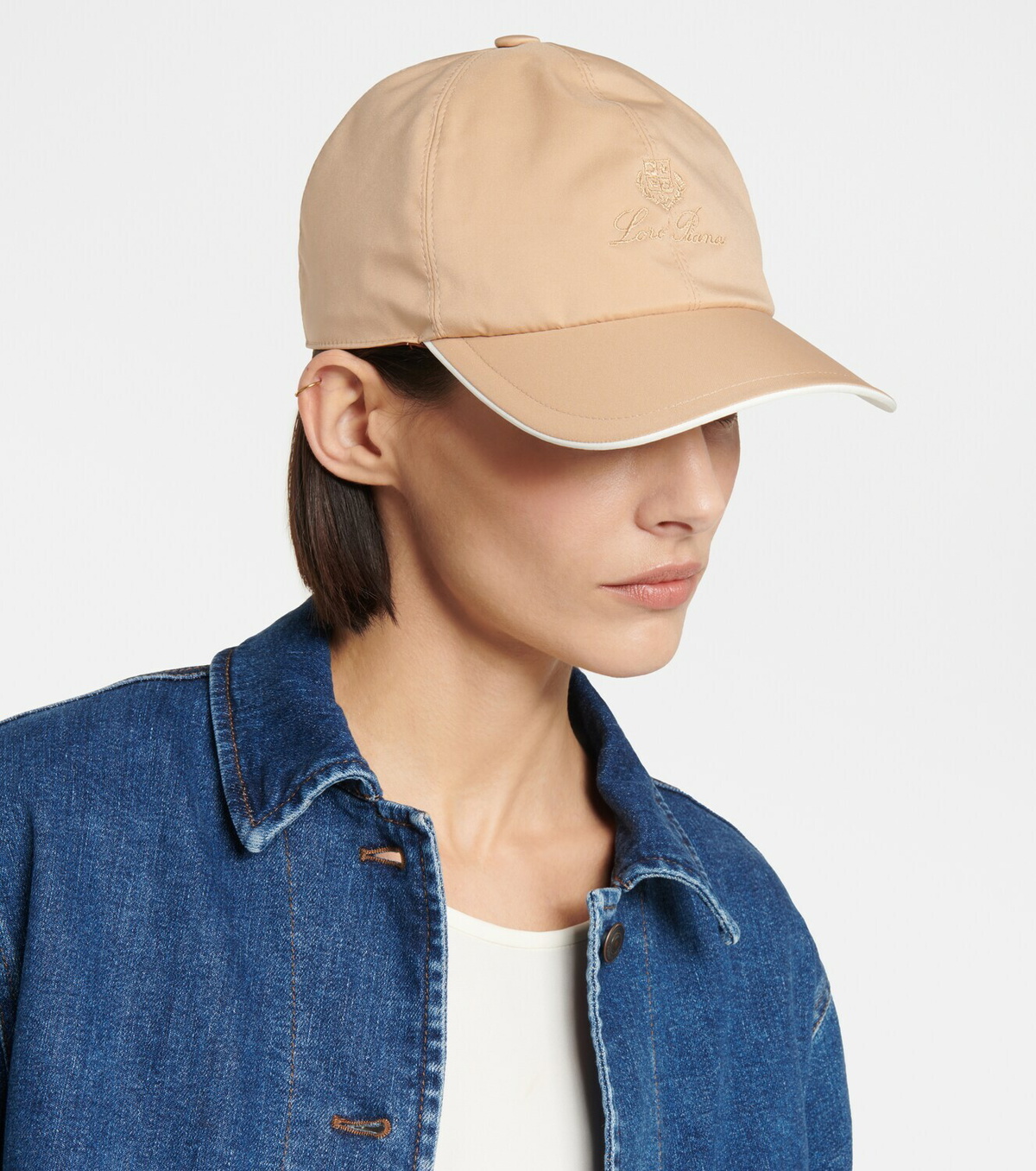 キャップ Loro Piana Beige Baseball Cap With Logo Loro Piana - Logo baseball cap Loro Piana