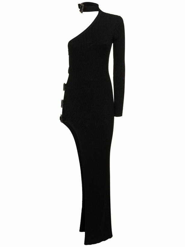 Photo: GIUSEPPE DI MORABITO - One Sleeve Stretch Cotton Maxi Dress