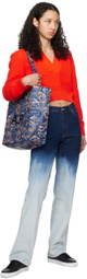 A.P.C. Blue Brain Dead Edition Diane Reversible Tote